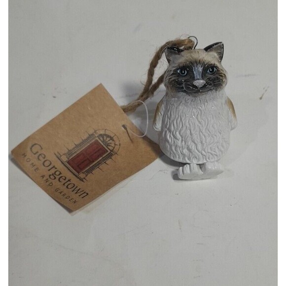 Ceramic Siamese Cat Bell - Picture 2 of 5